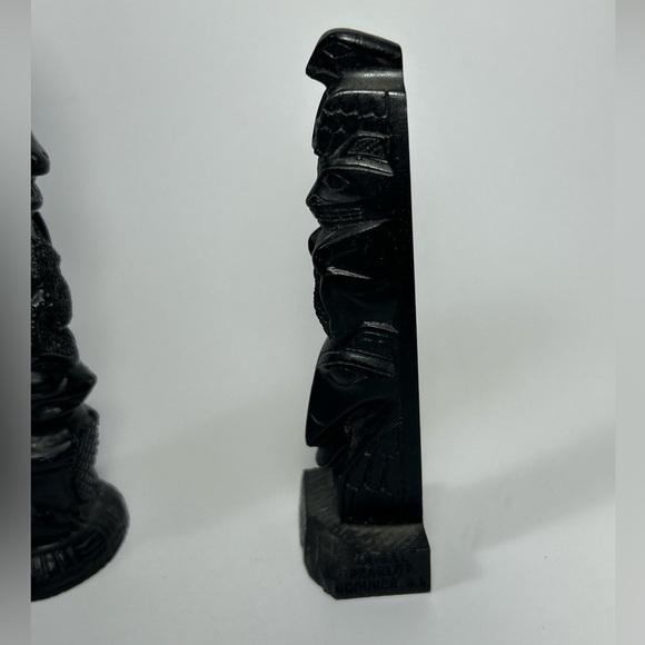 Boma Canada Totem Raven Desk Curio Souvenir Black Native 7” Vintage - Picture 5 of 9